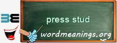 WordMeaning blackboard for press stud